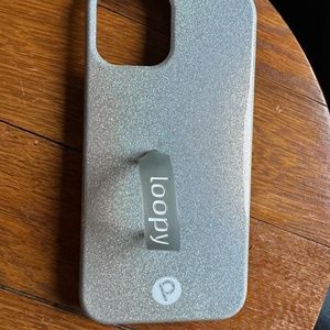 Loopy Case for iPhone 12/12 Pro (6.1" Screen) - Sparkle Silver  - Like NEW